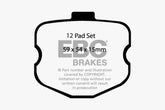 EBC 06-08 Chevrolet Corvette (C6) 7.0 (Z06) Bluestuff Front Brake Pads